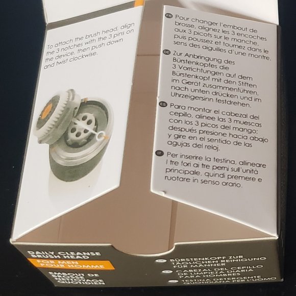 Clarisonic Daily Cleanse Brush Head For Men NEW - Picture 3 of 8